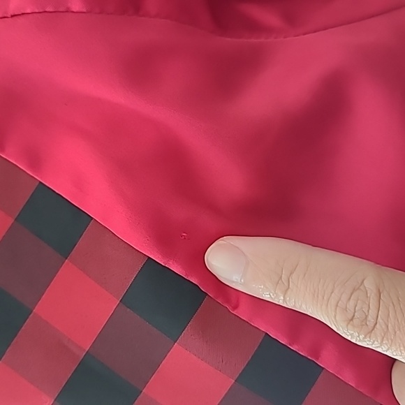 Burberry trench coat/dress in red Buffalo check - Picture 16 of 16